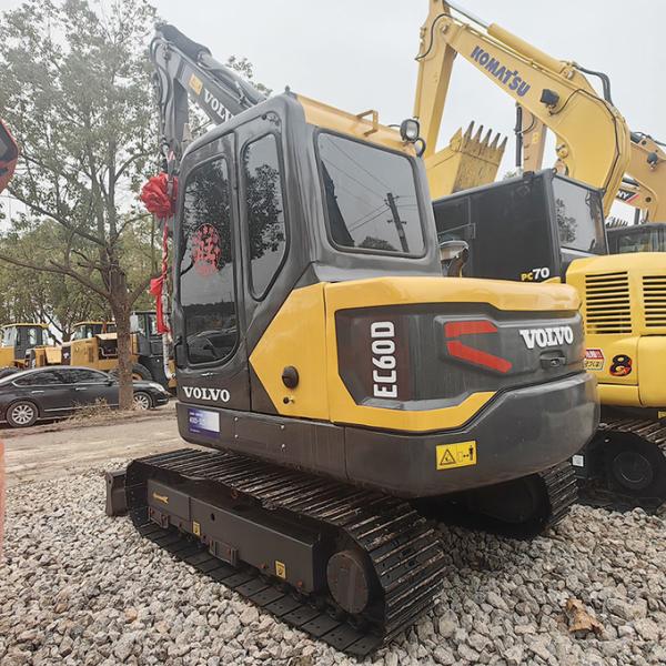 Volvo EC60 Crawler Excavators Used 6 Ton 0.23m3 Bucket 37KW Used 6 Ton Excavator For Sale