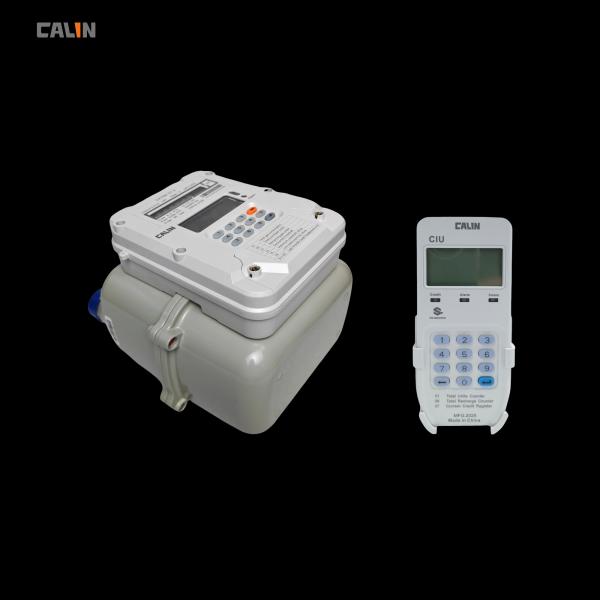 Aluminum Material Smart STS Keypad Meter , Prepay Gas Meter Low Credit Warning