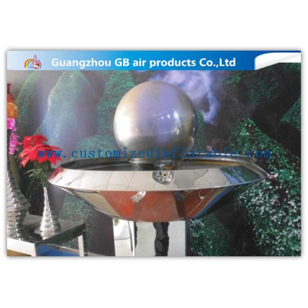 PVC Silver Inflatable Mirror Ball , Christmas Inflatable Yard Decorations Balloons
