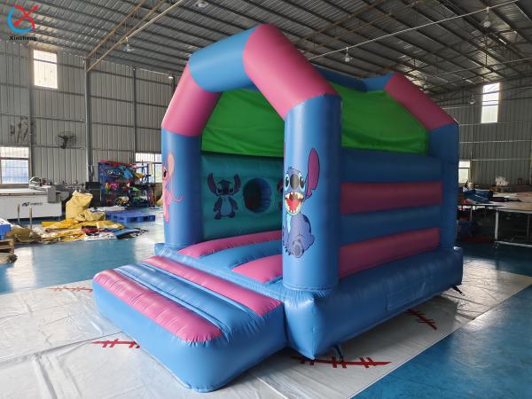 Commercial Inflatable Lilo & Stitch Bouncy House With Slide Combo