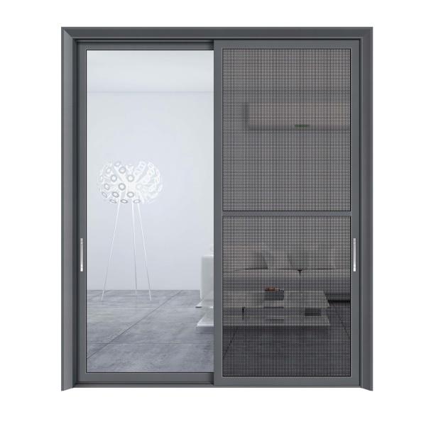 70 Coeficiente de isolamento térmico Portas de vidro deslizantes de alumínio para design contemporâneo