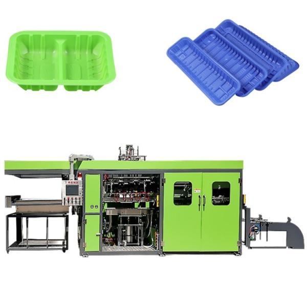 eMule 動作を持つ完全に自動的なシドリングトレイ プラスチック真空形作機