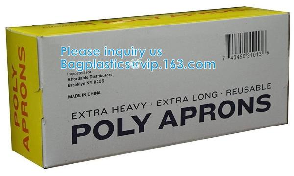 Medical Protective Disposable Apron, CPE APRON, with thumb loop, kitchen, dental supplies, chef, healthcare