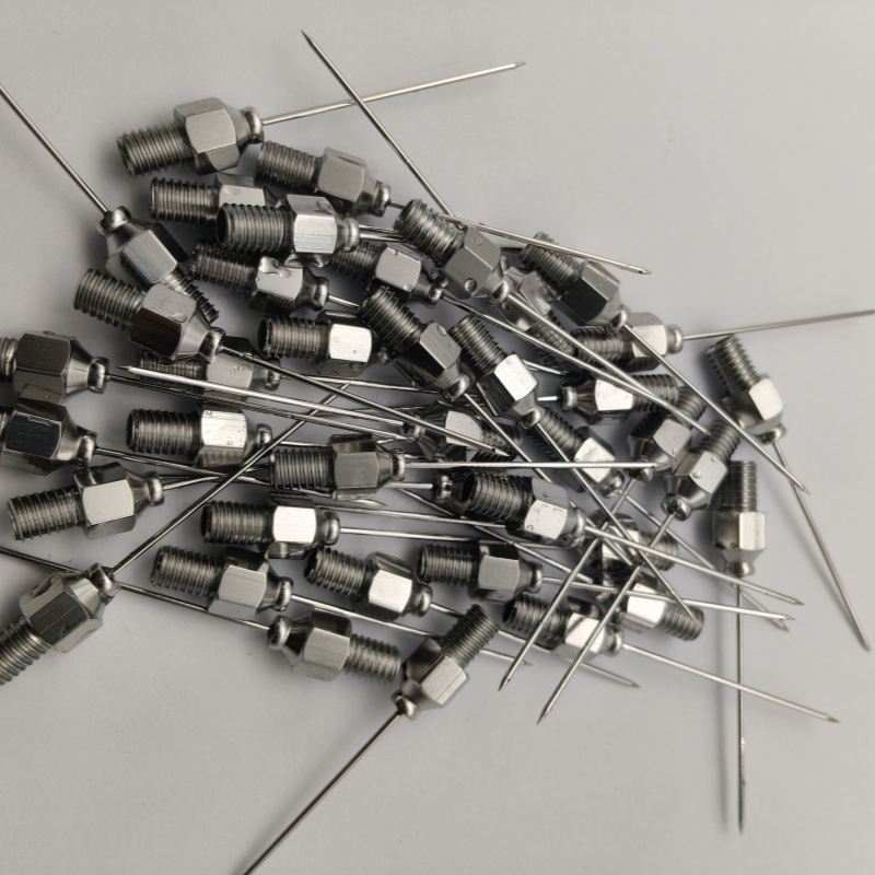 Medical Triangular / Four Sided Blunt Needle Sandblasting Corrosion Resistant
