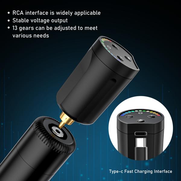 STIGMA Tattoo Wireless Power Supply P802-1-RCA Tattoo Pen Battery Pack