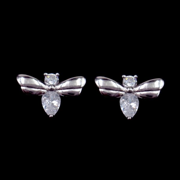 Cute Bee Butterfly Animal Shaped Earrings For Summer Children Or Teenager