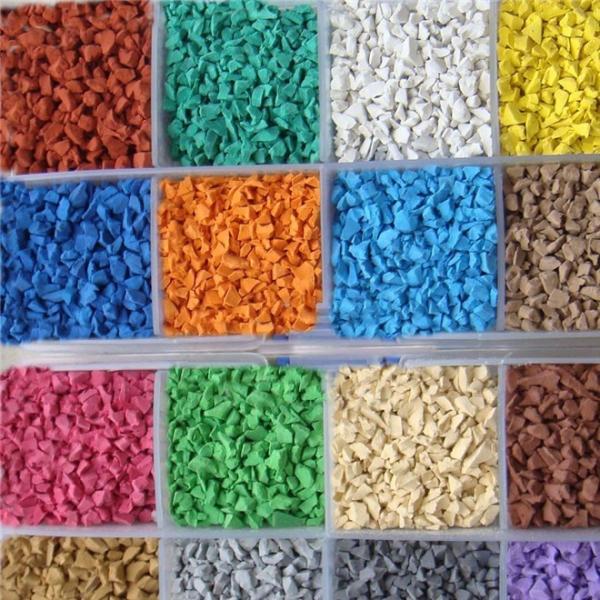 Playground Rainbows 3-5mm EPDM Granules 24 Vivid Colors SBR-Boosted Non-Fading Magic for High Competition Playgrounds