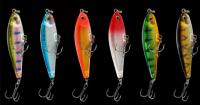 6 Cores 7.5cm/8.6g 8# Ganchos Mullet, Perch, Catfish Plástico ABS Pesca isca lápis iscas