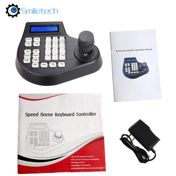 3D Axis joystick keyboard AHD TVI CVI analog speed dome PTZ Controller RS485 Pelco-D/P display for surveillance camera