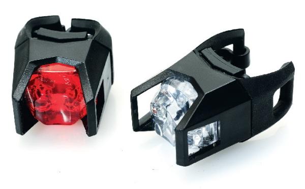 Outdoor Riding Silicone LED Bike Lights Durable Clip On CE / ROHS Approval