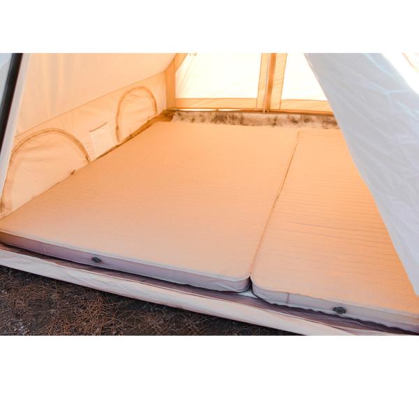 Ergonomic Outdoor Fishing Gear Mattress Self Inflating Sleeping Pad Laminated With TPU