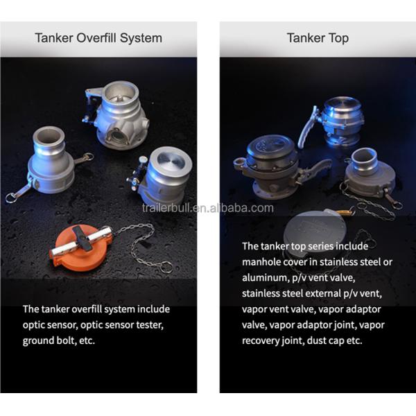 40м3 топливный бак полуприцеп с 27Т полезной нагрузкой и 4 отсека для дизельного топлива