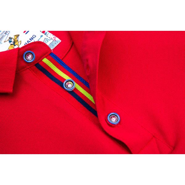 Flyita Anti Shrink 240gsm Polyester Polo T Shirts SGS With Embroidery Logo