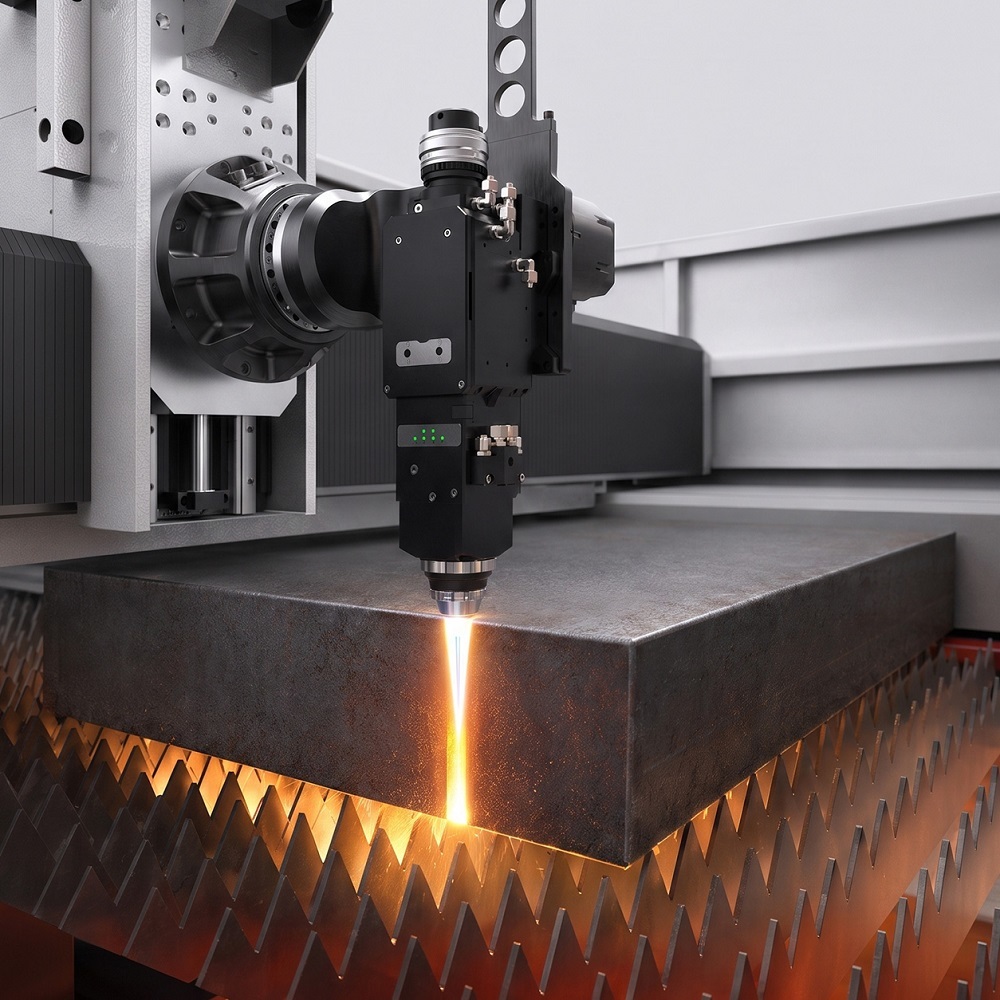 Five Process Laser Flame Hybrid Cutting Machine Marking Drilling Beveling Integrated Platform