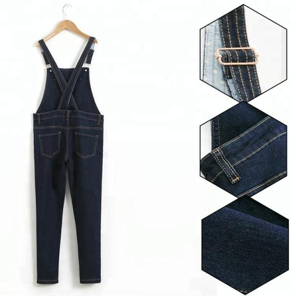 Trendy Suspender Trousers Jeans Bib Pants Long Section For Student Girls