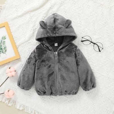 A roupa encapuçado das crianças superiores ocasionais do inverno do revestimento do bebê dos desenhos animados