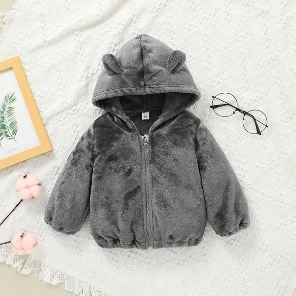 A roupa encapuçado das crianças superiores ocasionais do inverno do revestimento do bebê dos desenhos animados