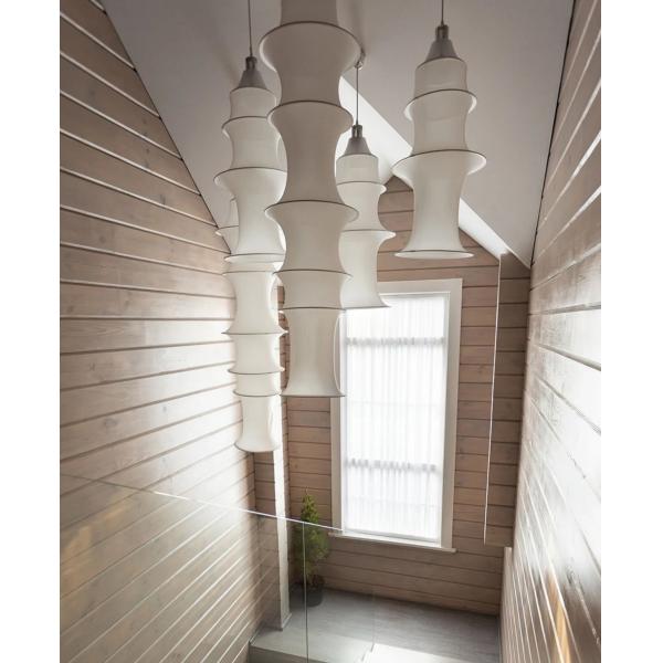 Fabric Long Chandelier For Living Room Dining Room Tea Room Bedroom Bar Bedside