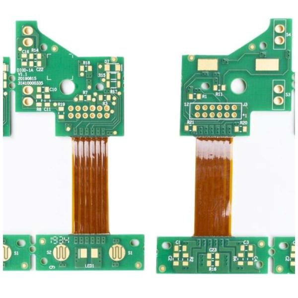 Золото погружения 4 слоя изгибает плату с печатным монтажом Pcb твердую 2.0mm 3mil