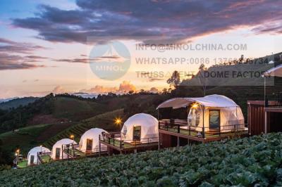 Fire Retardant Transparent PVC Glamping Dome Tent For Resort Development