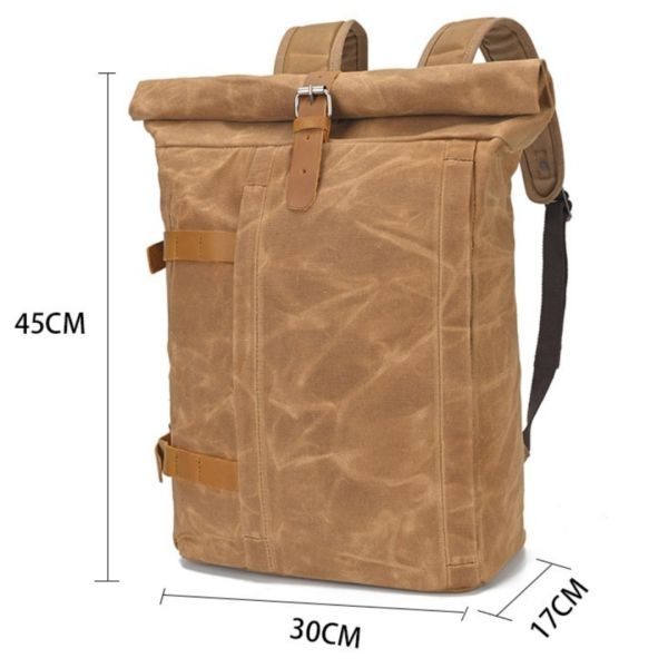 Colefa Versatile Top-rated Daypack Ergonomic Comfortable Rucksack Bags Practical High-capacity Durable Waxed Canvas Backpack