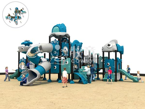 Galvanized Steel Pipe And LLDPE Plastic Jungle Play Outdoor Playground Equipment MT-MLY0299