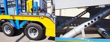 Le coût de l'efficacité de la Chine Top accessoires pour Cimc Terre tout nouveau squelette plat Semi-remorque