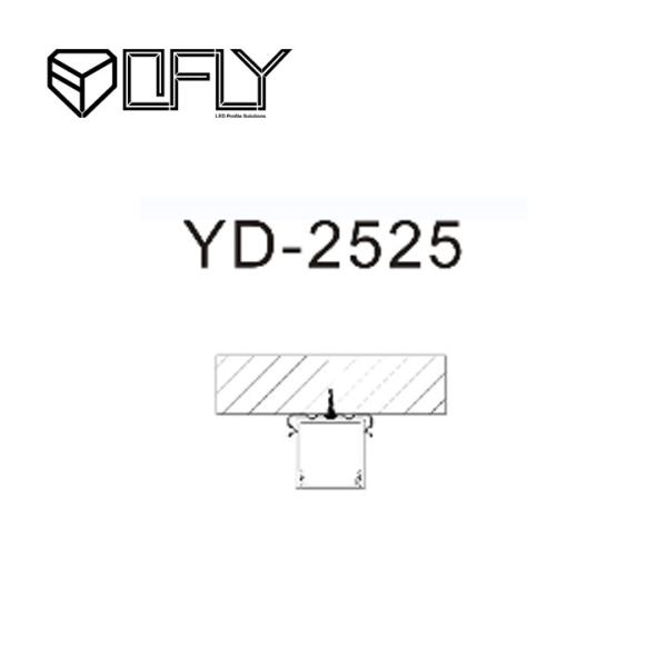 25*25mm Oblong Surface Mounted LED Profile Anti Fading LED Aluminum Profile