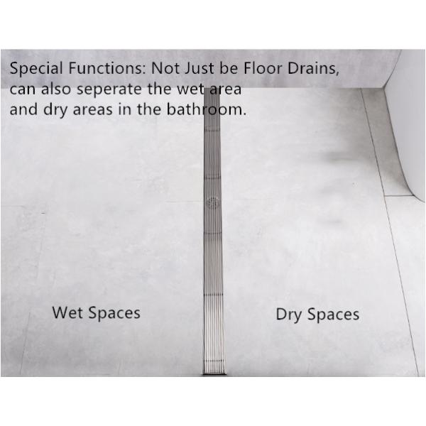 Square Taizhou Floor Drain with 68x300mm Outer Diameter and Stainless Steel Strainer
