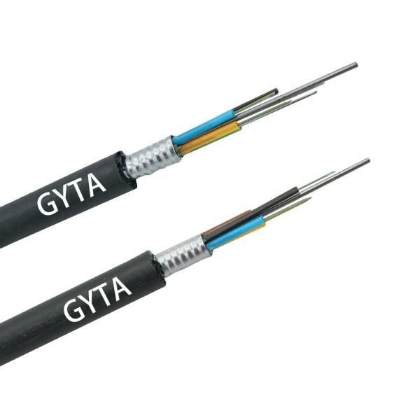 Multi Mode 50/125 Armored Fiber Optic Cable For Underground Anti Rodent Gyta Gyts