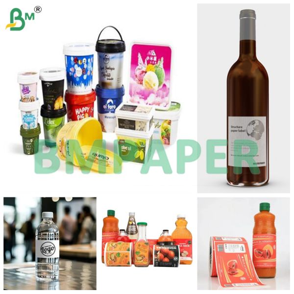Frozen Food Labels White Wet Strength Base Paper for Bottle & Beer