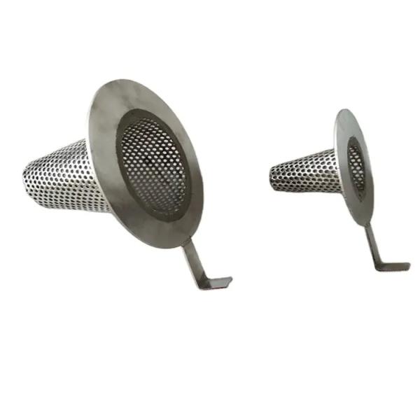 Temporary Filter Stainless Steel Conical Filter Strainer Plain Weave