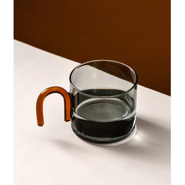 Classic Design 350ML Single Wall Glass Mug High Borosilicate Glass Cup With Handle