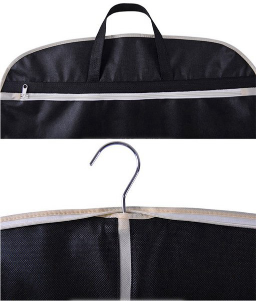 Folding Hanging Dustproof Garment Bags , Recycled Mens Travel Clothes Bags