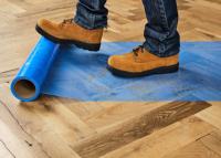 Temporary Floor Protection Film 600mm X 100m Self Adhesive Plastic Cover