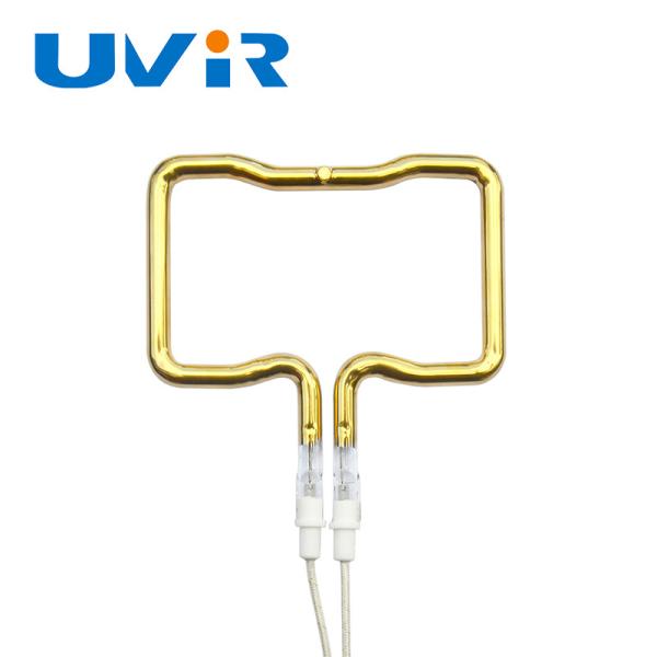 Tubo de aquecimento infravermelho 3D com revestimento de ouro 200-6000W Personalizável