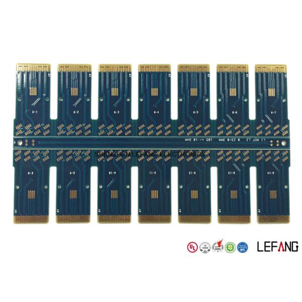 Fr4 Blue Solder Optical PCB Circuit Board For Communication Module 1.6 MM