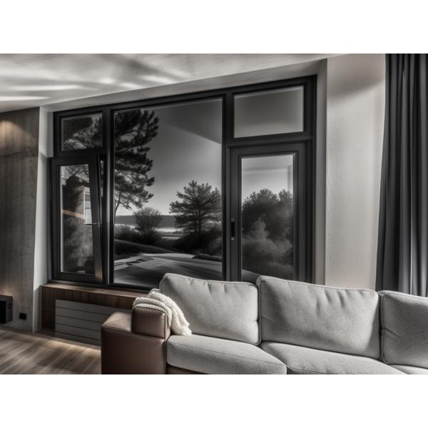 Стеклянные штормовые оконные ограждения Нижняя подвешенная алюминиевая тента Окна