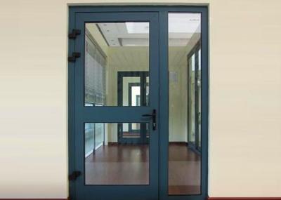 Heat Insulation Commercial Aluminium Doors Casement Door Construction Easy Install / Clean