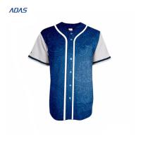 260 grammes de hauts de chemises de baseball Sandblast Team Wear personnalisés par sublimation pour enfants
