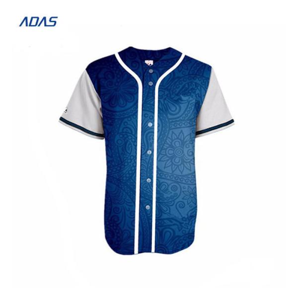 Custom Design Embroidery Sublimation Printed Baseball Jersey Maker