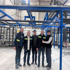 Sistema de agua ultra pura de 100 m3/H, purificador de agua industrial con unidades UF+RO+EDI