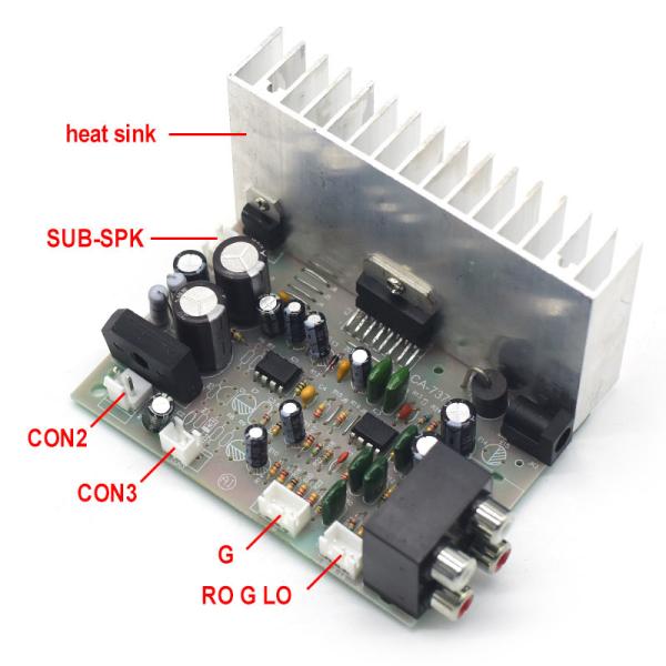 CA-7379A Digital Subwoofer Amplifier Board with TDA7379 Chip 2*38W AC/DC 12V AMP Module