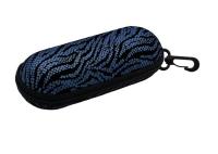 La tirette ronde bleu-foncé EVA Glasses Case With Lobster de tube étreint
