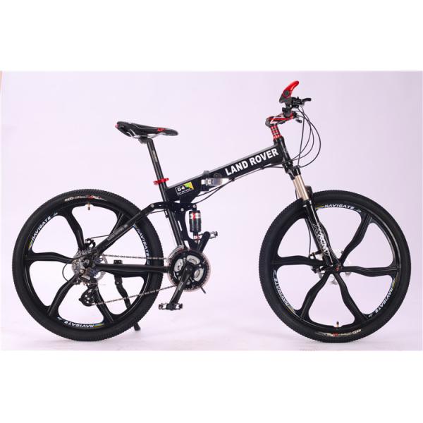 High grade customized logo Shimano hydraulic disc brake 27 speed aluminium alloy folding travel mountain bicycle