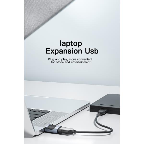 8 In 1 Expansion USB C Hub 10Gbps With M.2 SATA SSD Disk Enclosure Port