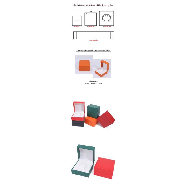 Sleek Detachable Plastic Watch Box Luxury Storage Case with Soft Velvet Lining