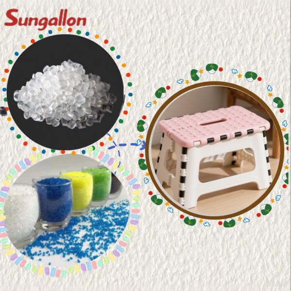 Materia prima de TPE para taburete pequeño plegable duradero y amortiguador de golpes, gránulos de TPE no tóxicos e inodoros