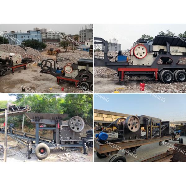 10 20 30 Tph Capacity Diesel Engine Mobile Jaw Crusher For Sand Stone Processing Production Lines