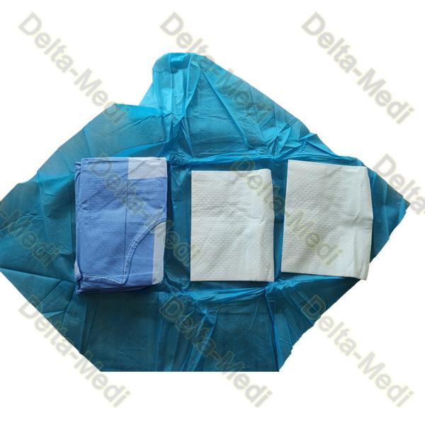 SMS 45g Reinforced Disposable Medical Clothing With Hand Towel And Wrap